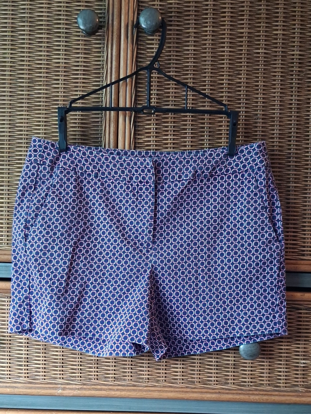 Women’s Navy Patterned Shorts Size 6